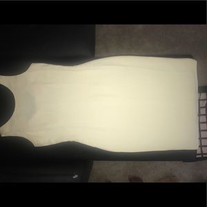 Eggshell knee length dress